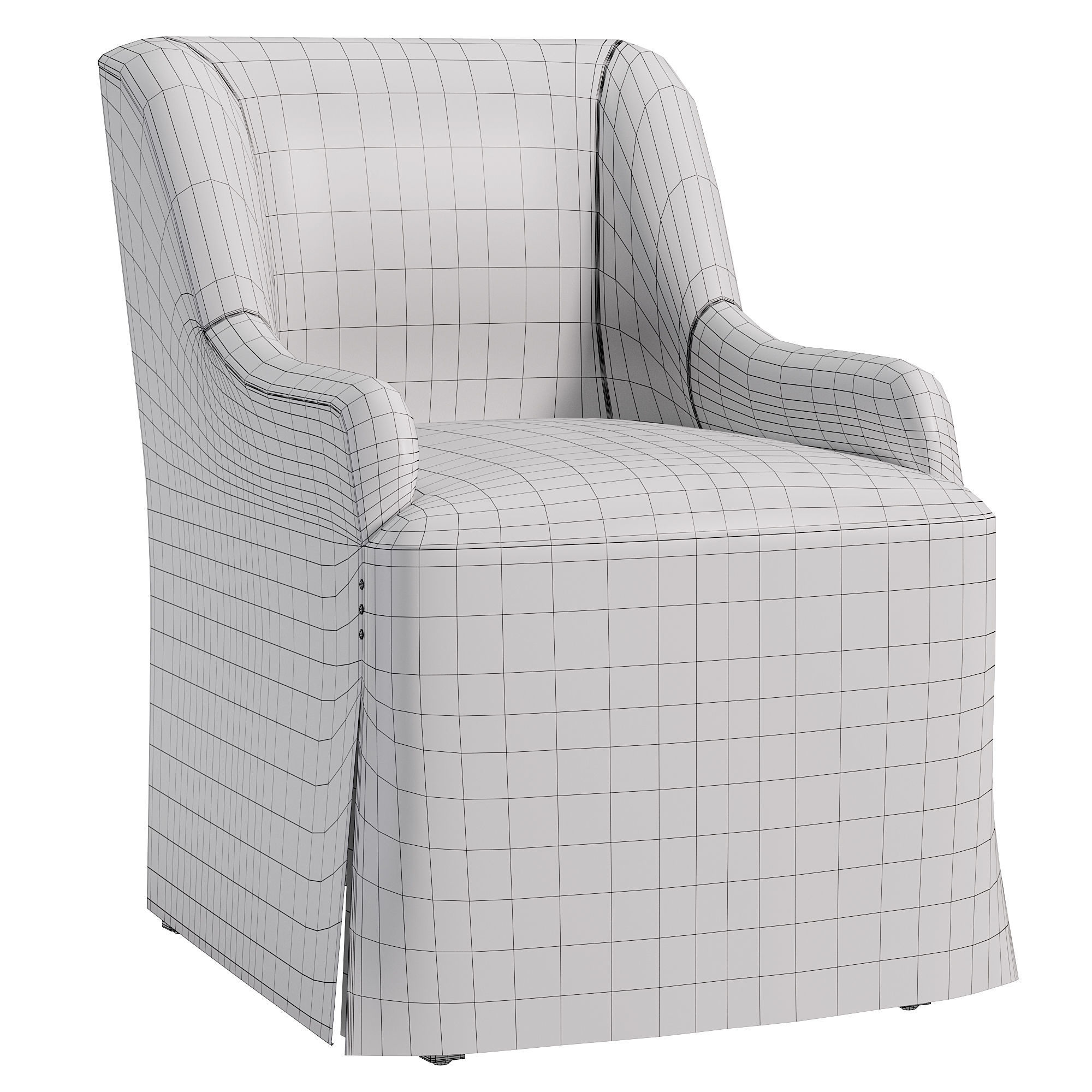 AMBOISE HOST CHAIR By Bakerfurniture 3D model_3