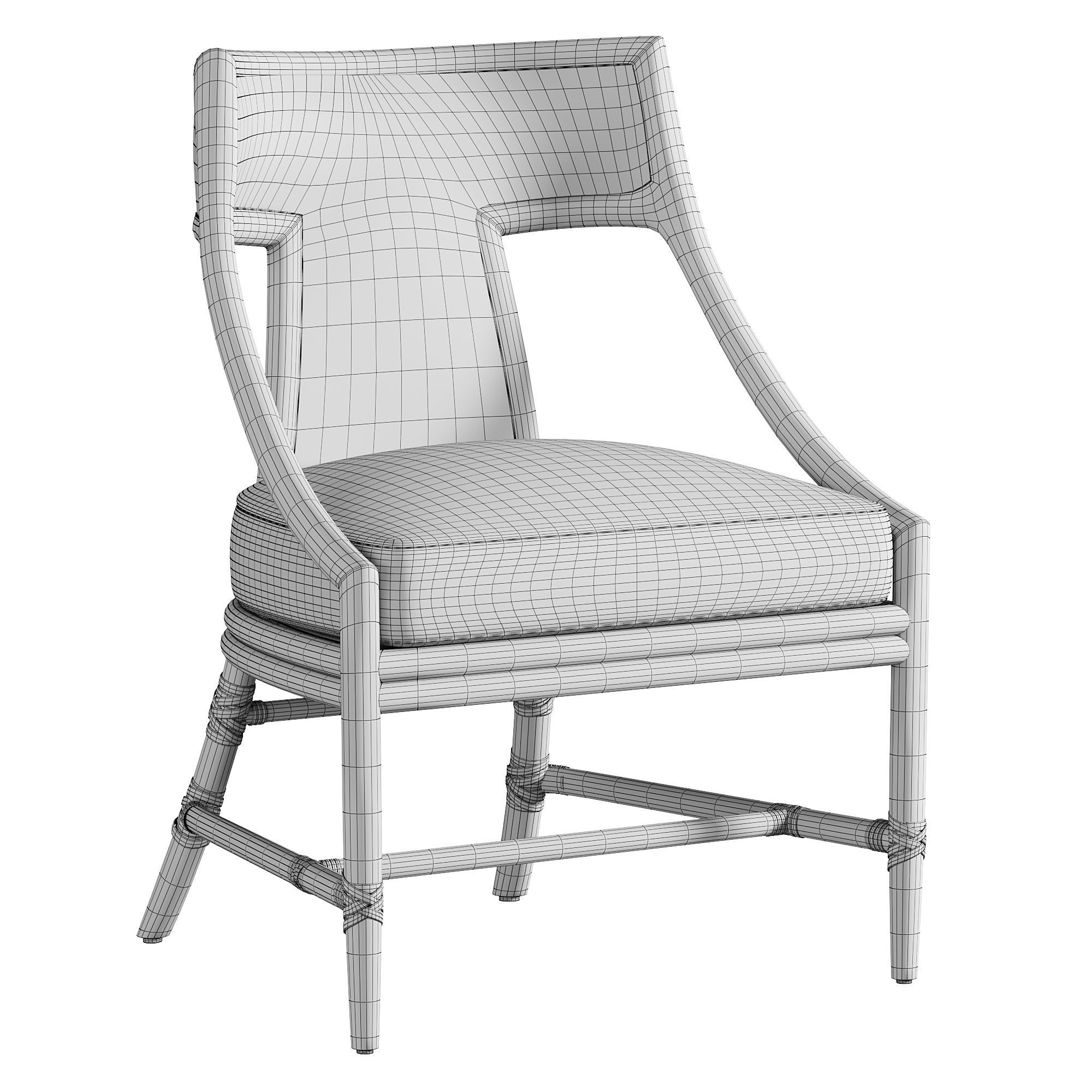 CLASSIC CURVE ARMCHAIR BY BARBARA BARRY 3D model_4