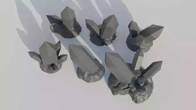NECRON CRYSTAL BASE DECORATION 3D print model