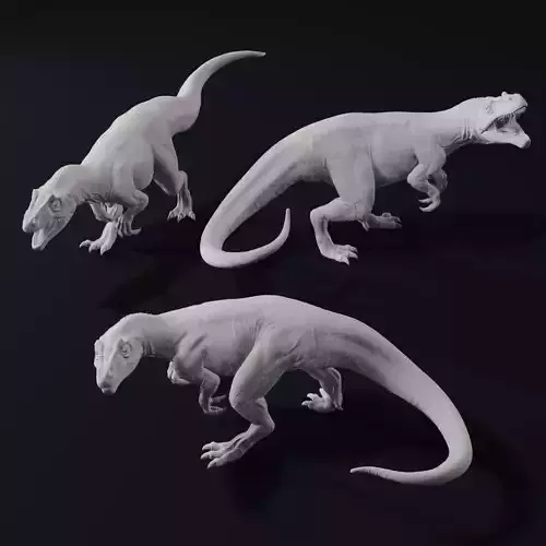 Allosaurus Fragilis Dinosaur Miniature Figure 3D print model