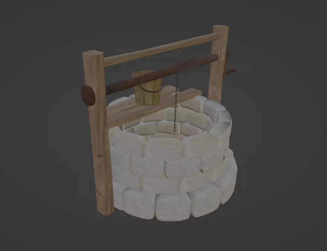 Medieval Well Free 3D model