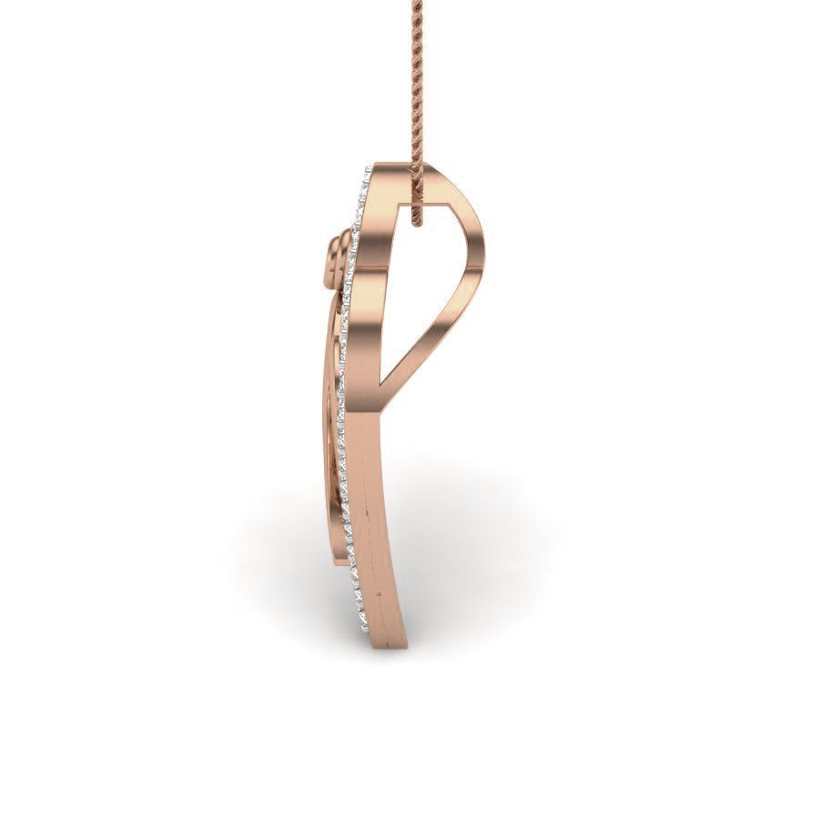 Diamond Heart Love Valentine Pendant renders 3dm details 3D print model_15