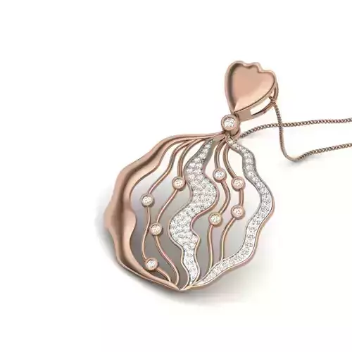 Diamond Wire Pendant renders 3dm details