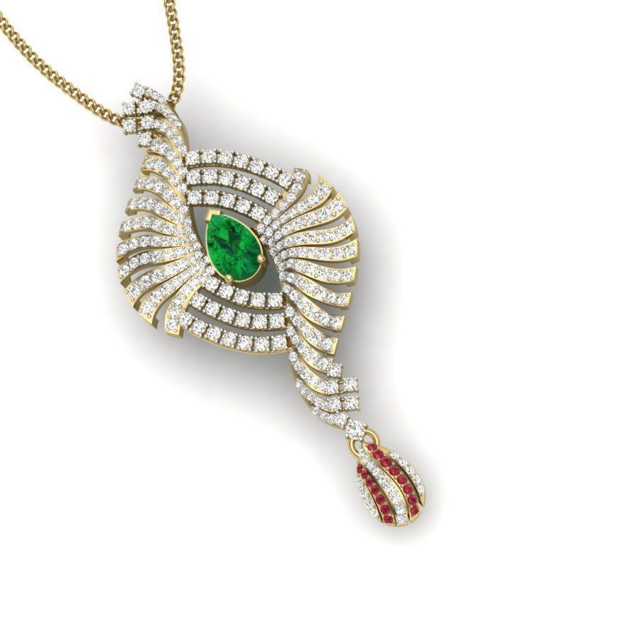 Diamond Cocktail Pendant renders 3dm details 3D print model_10