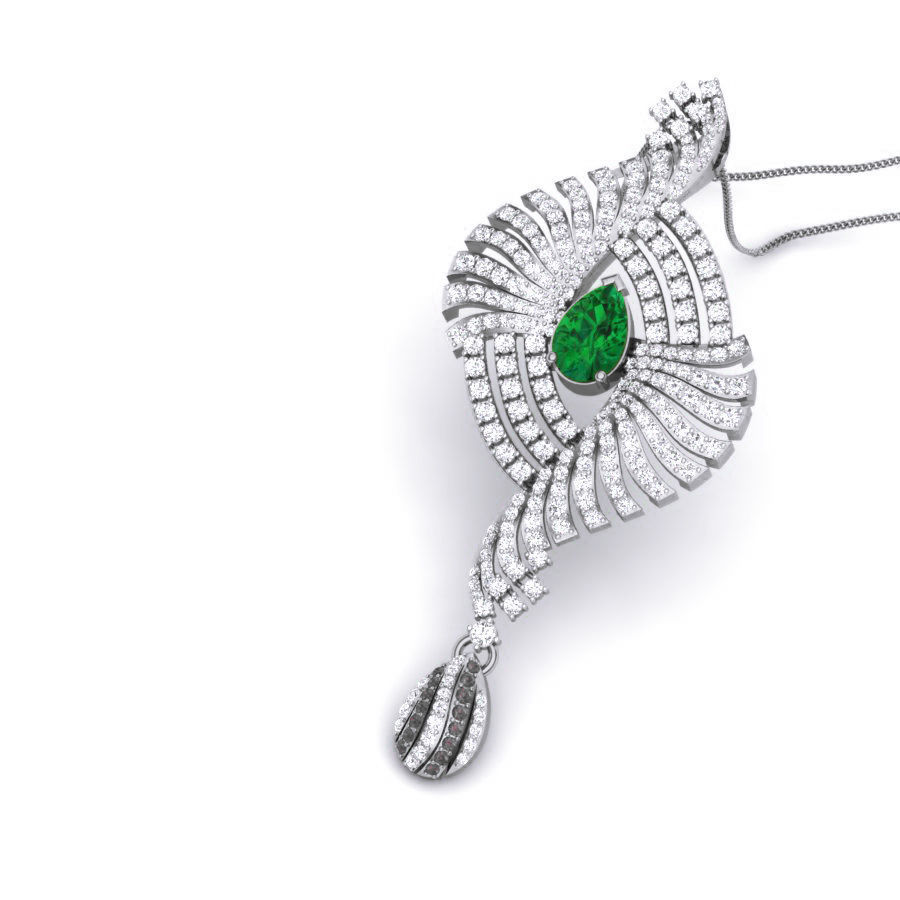 Diamond Cocktail Pendant renders 3dm details 3D print model_2