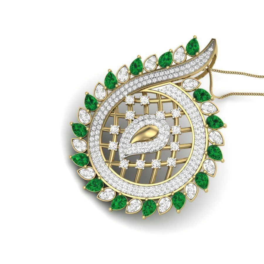 Diamond Cocktail Pendant renders 3dm details 3D print model_1