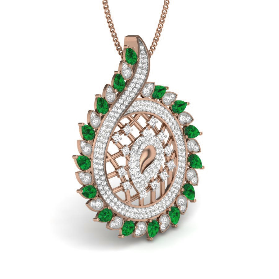 Diamond Cocktail Pendant renders 3dm details 3D print model_9