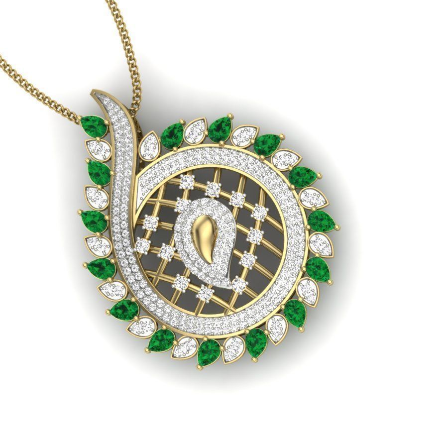 Diamond Cocktail Pendant renders 3dm details 3D print model_10