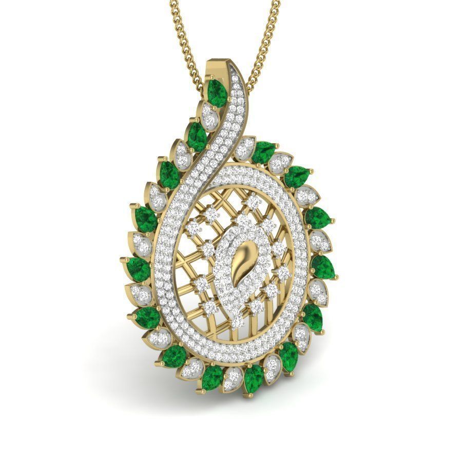 Diamond Cocktail Pendant renders 3dm details 3D print model_7