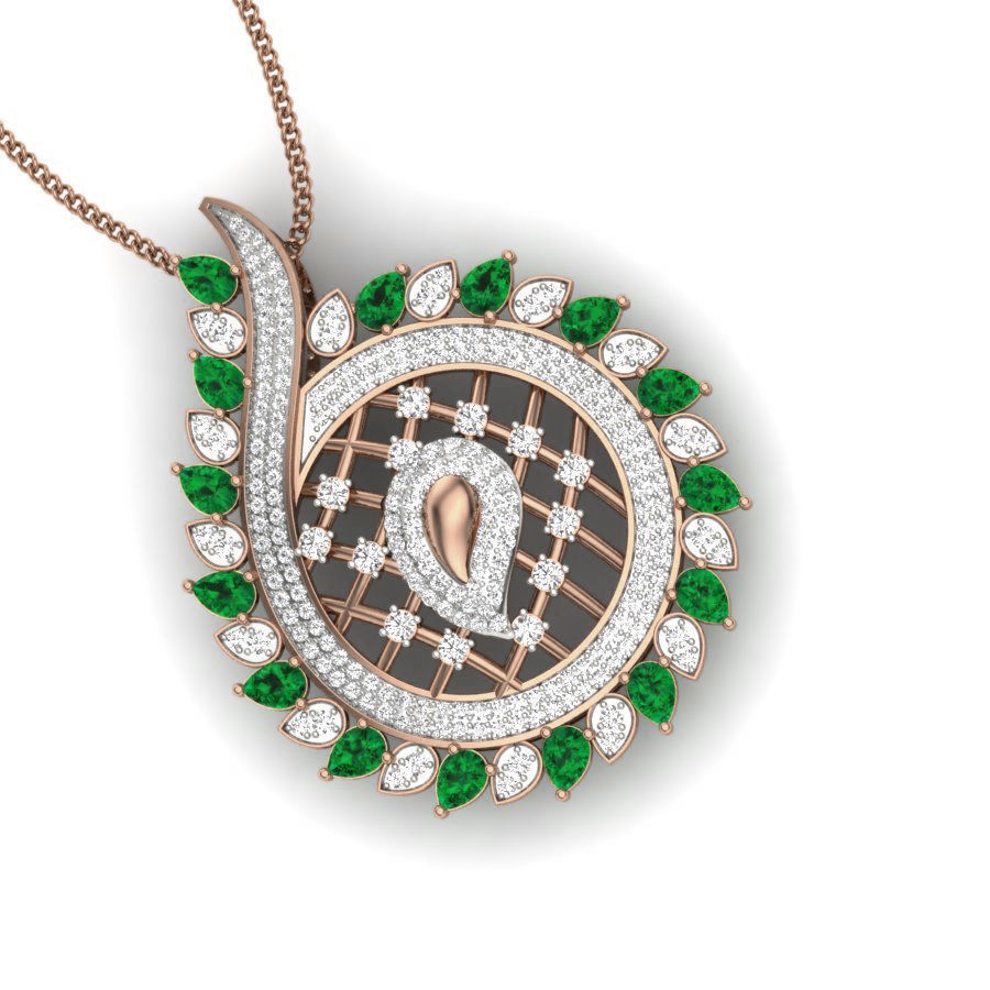 Diamond Cocktail Pendant renders 3dm details 3D print model_12