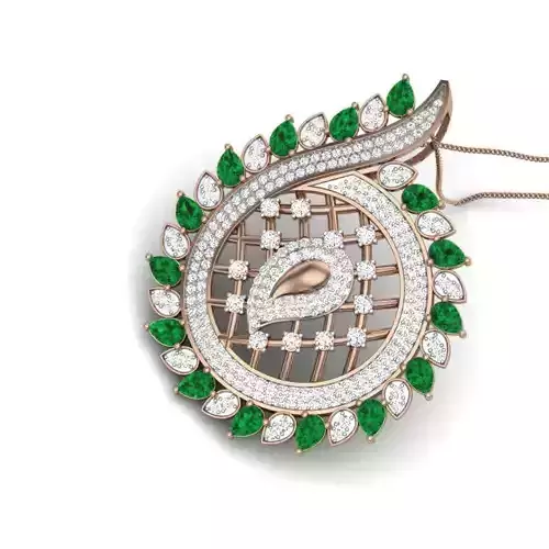 Diamond Cocktail Pendant renders 3dm details