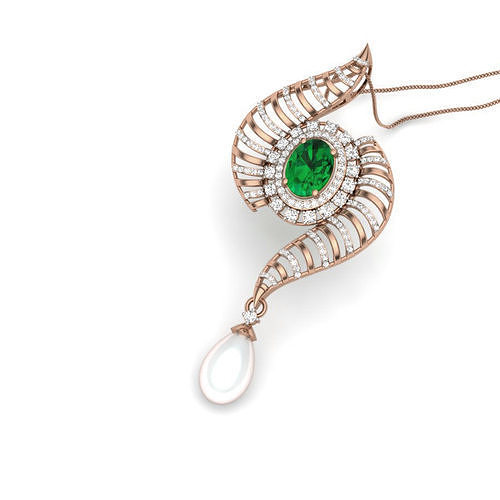 Diamond Cocktail Pendant renders 3dm details 3D print model