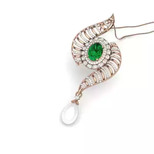 Diamond Cocktail Pendant renders 3dm details