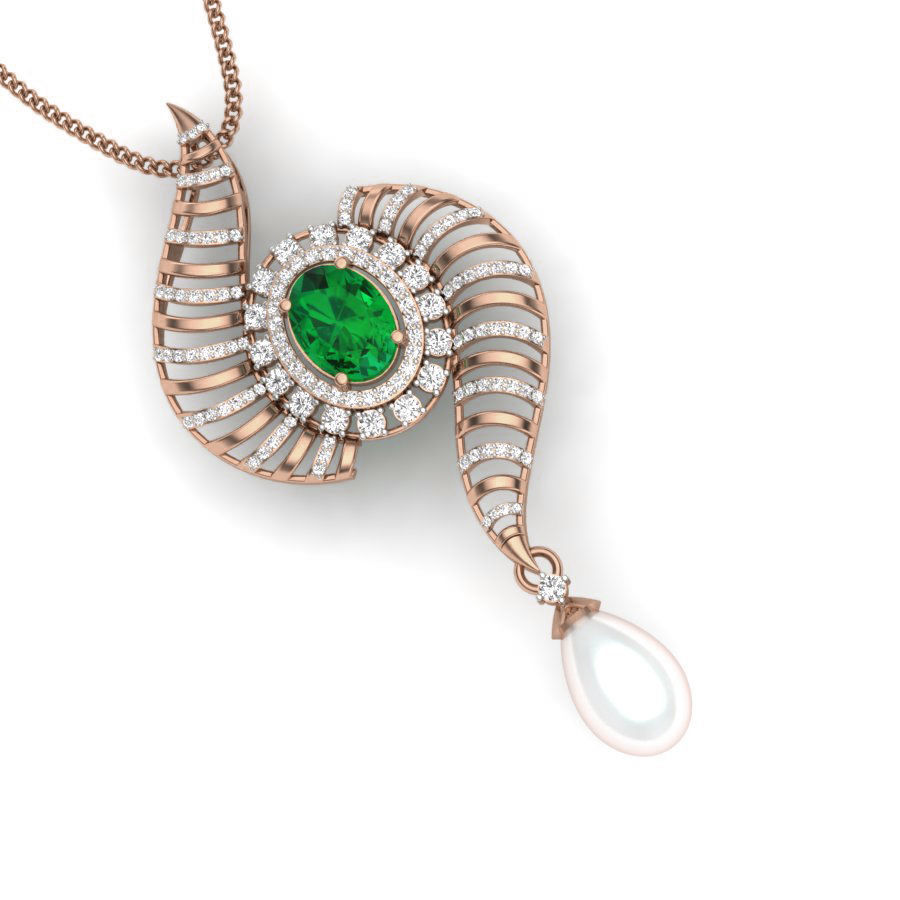 Diamond Cocktail Pendant renders 3dm details 3D print model_12