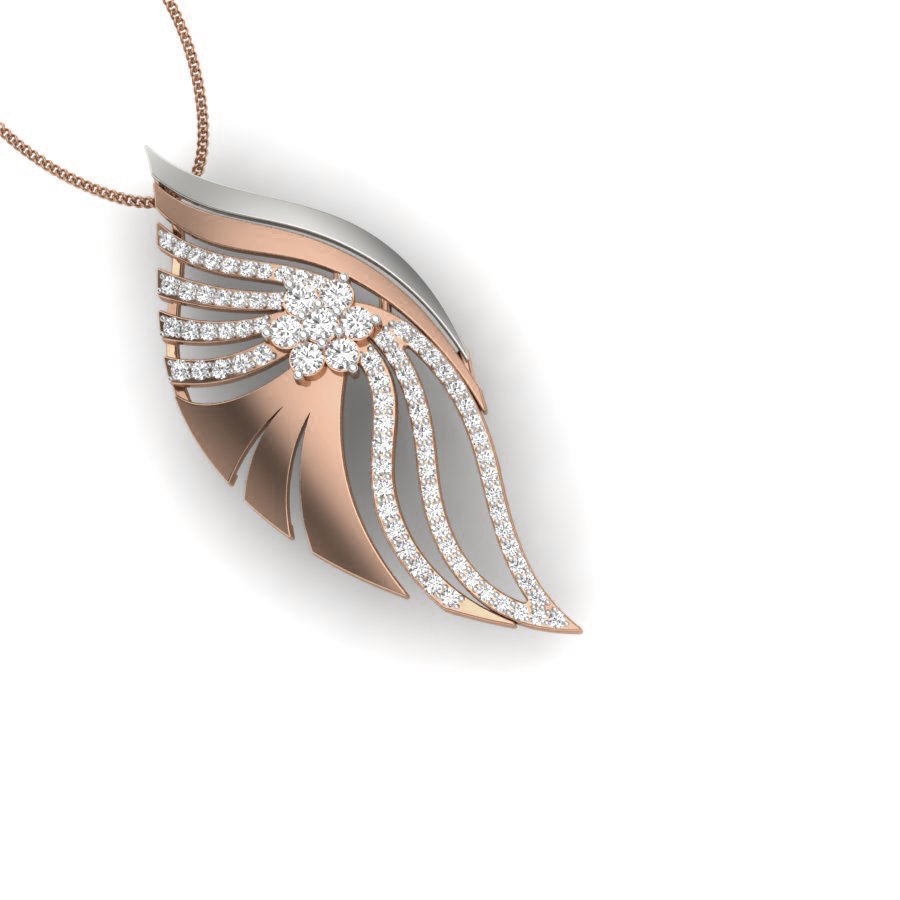 Wings Diamond Pendant renders 3dm details 3D print model_11
