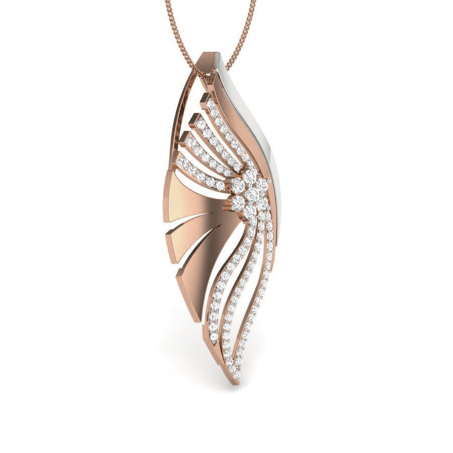 Wings Diamond Pendant renders 3dm details 3D print model_9