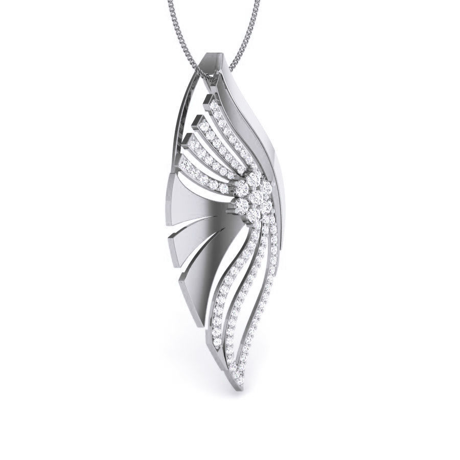 Wings Diamond Pendant renders 3dm details 3D print model_8