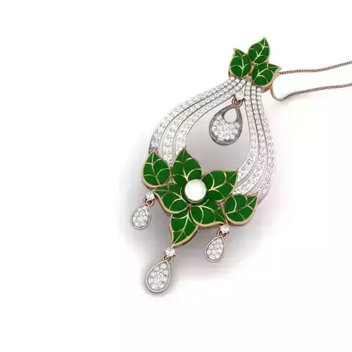 Diamond Cocktail Pendant renders 3dm details