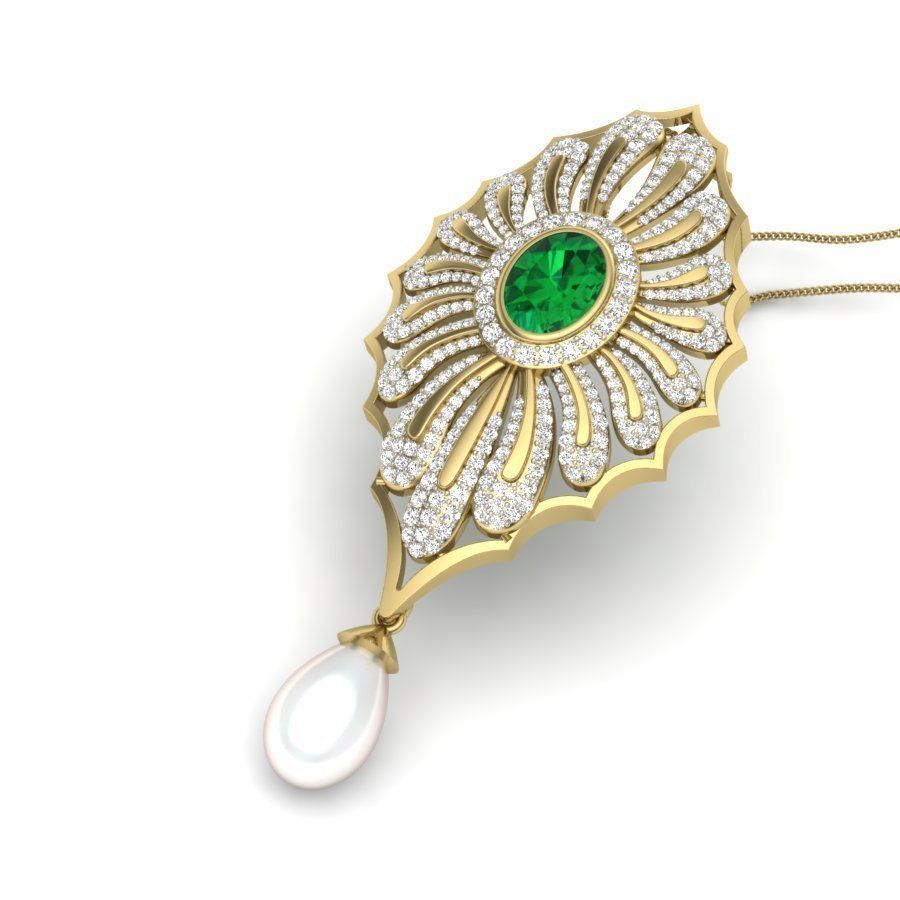 Diamond Cocktail Pendant renders 3dm details 3D print model_1