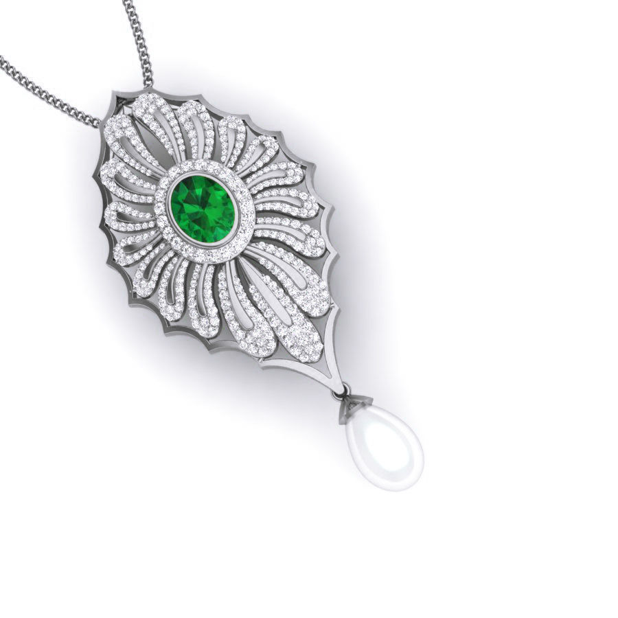 Diamond Cocktail Pendant renders 3dm details 3D print model_8