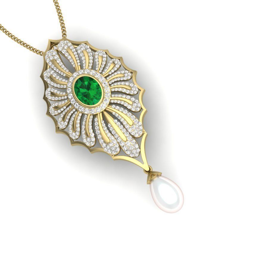 Diamond Cocktail Pendant renders 3dm details 3D print model_7