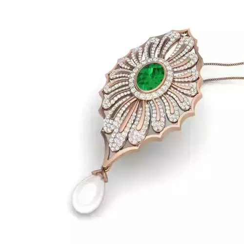 Diamond Cocktail Pendant renders 3dm details