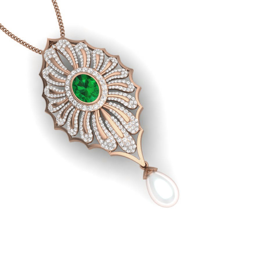 Diamond Cocktail Pendant renders 3dm details 3D print model_9