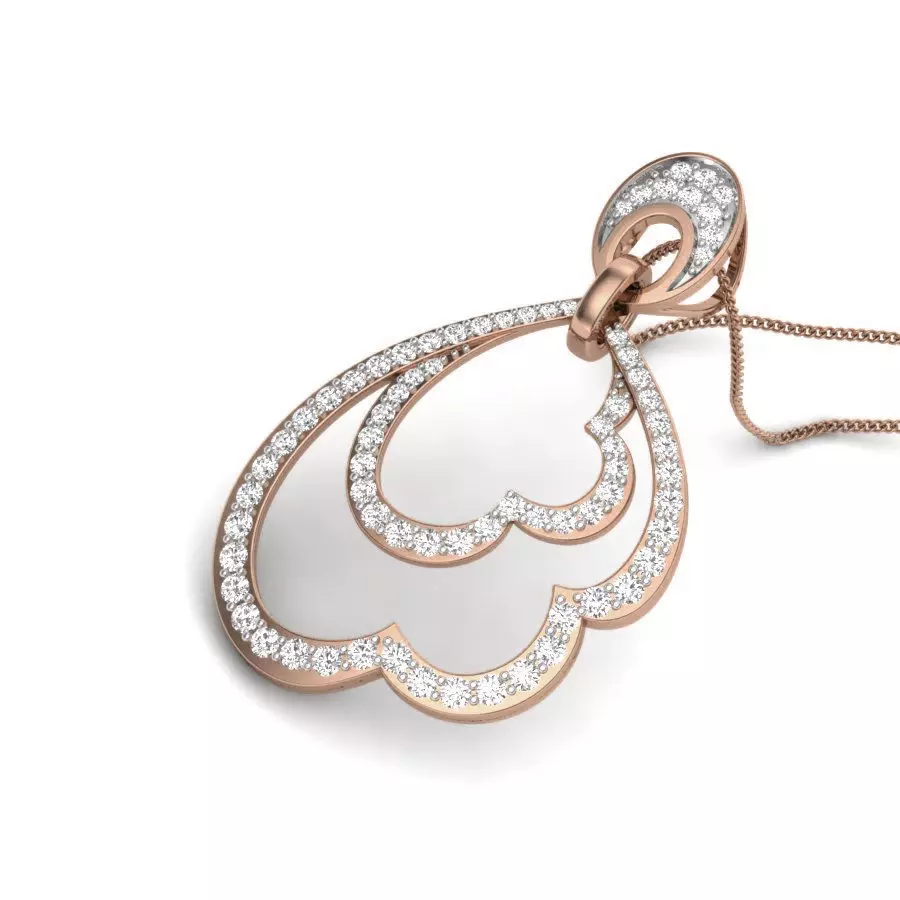 Diamond Pendant renders 3dm details 3D print model_0