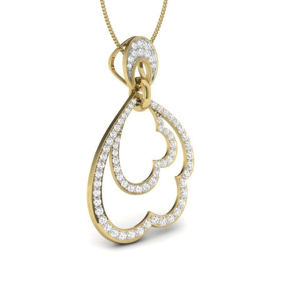 Diamond Pendant renders 3dm details 3D print model_7