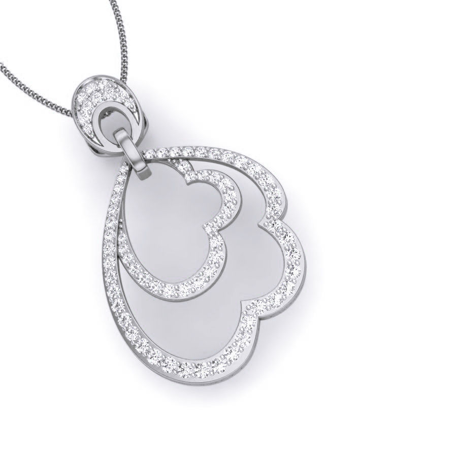 Diamond Pendant renders 3dm details 3D print model_12