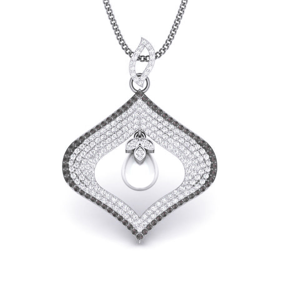 Diamond Pearl Pendant renders 3dm details 3D print model_14