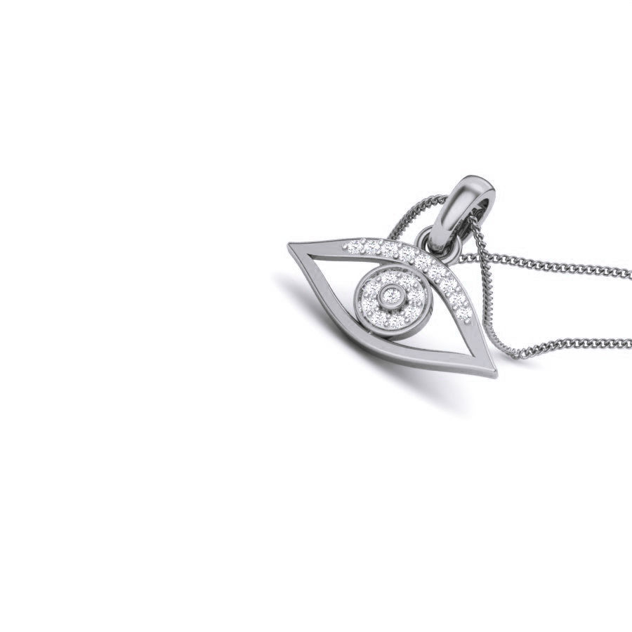 Devil Diamond Eye Pendant renders 3dm details 3D print model_2