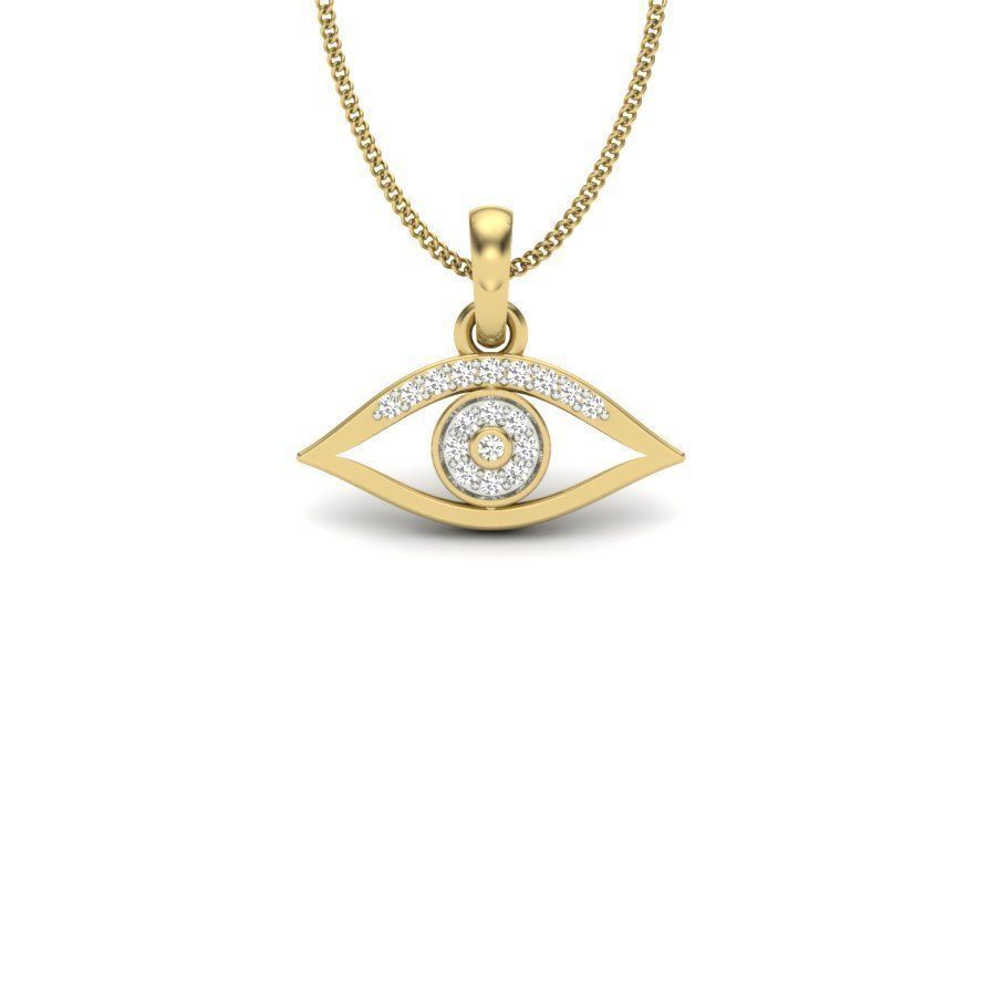 Devil Diamond Eye Pendant renders 3dm details 3D print model_5