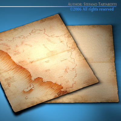Old maps collection 3D model_3