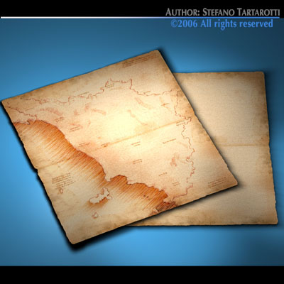 Old maps collection 3D model_2
