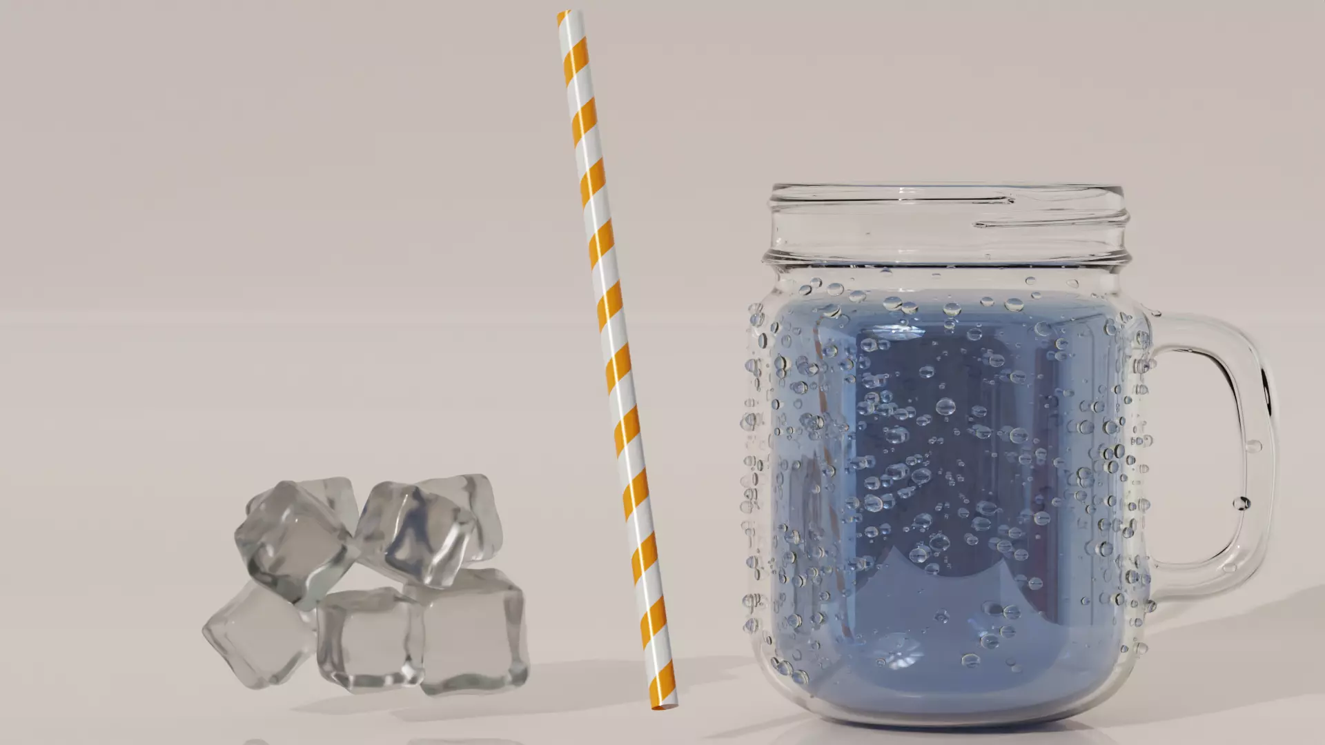 Drink Jar with Droplet Generator Free 3D model