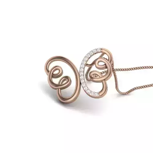 Diamond Butterfly Pendant renders 3dm details