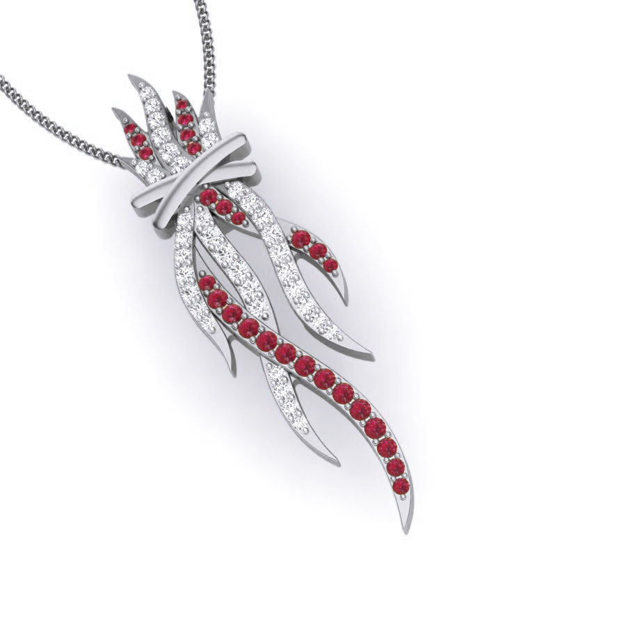 Diamond Pendant renders 3dm details 3D print model_11