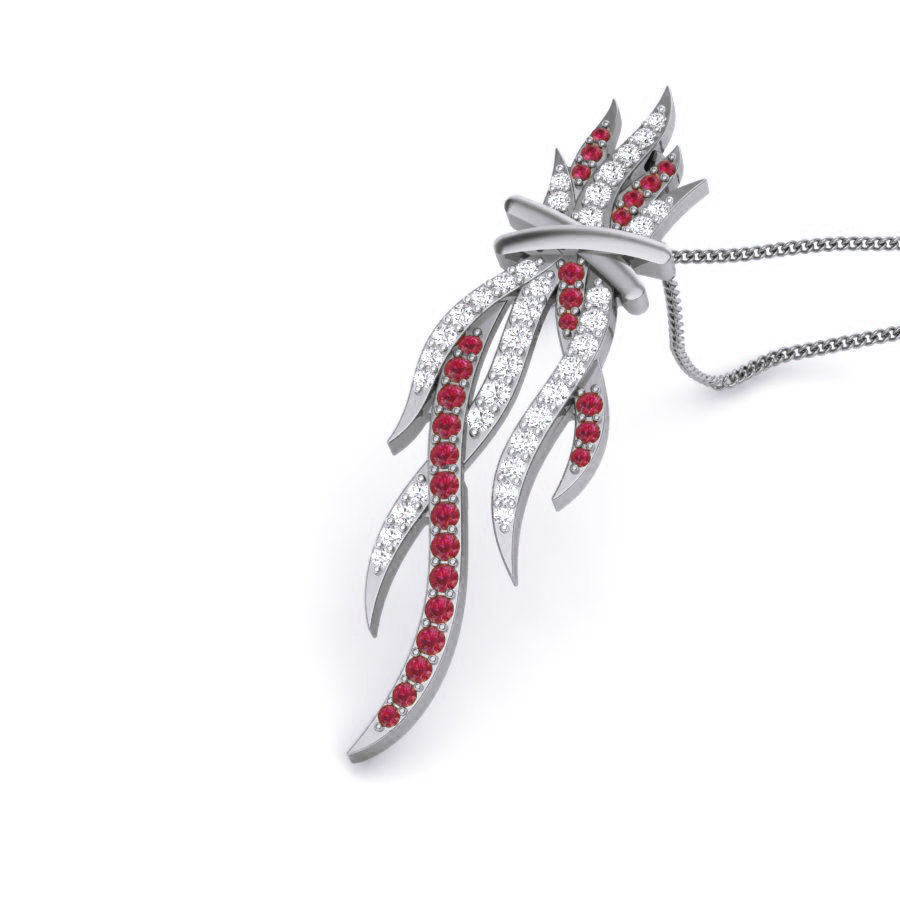 Diamond Pendant renders 3dm details 3D print model_2