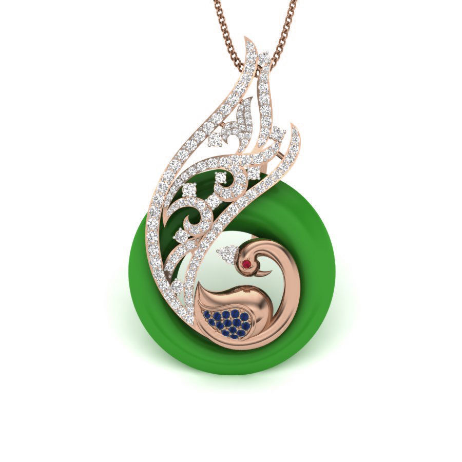 Diamond Cocktail Pendant renders 3dm details 3D print model_15