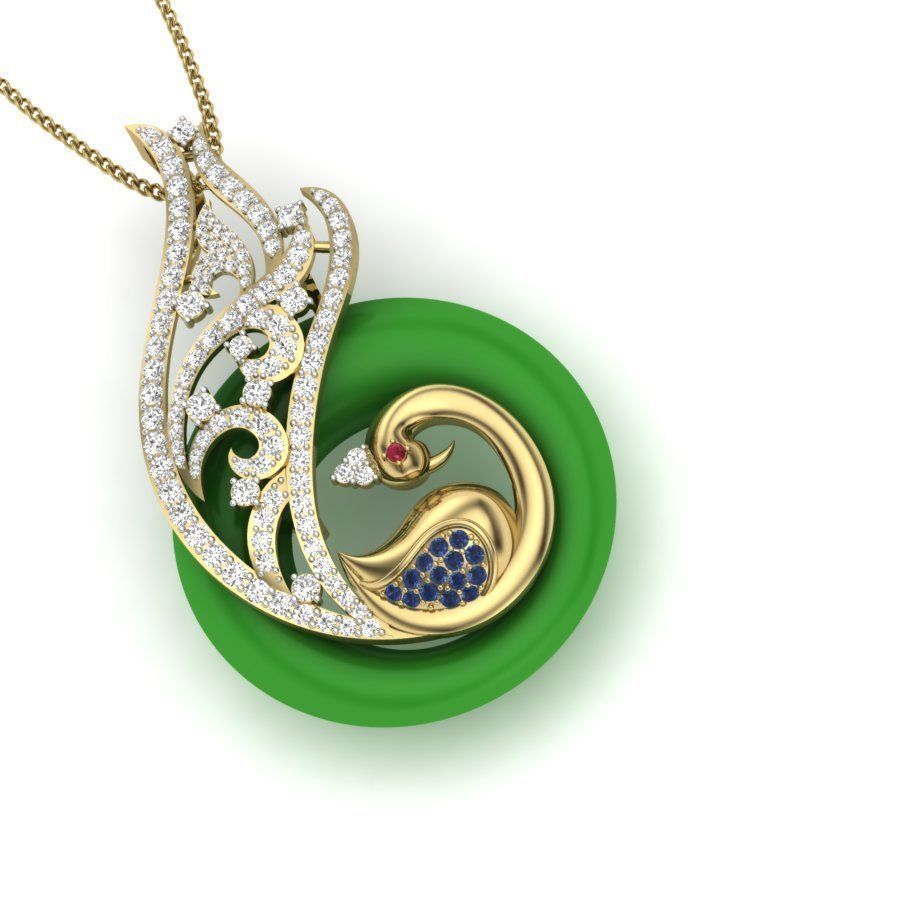 Diamond Cocktail Pendant renders 3dm details 3D print model_7