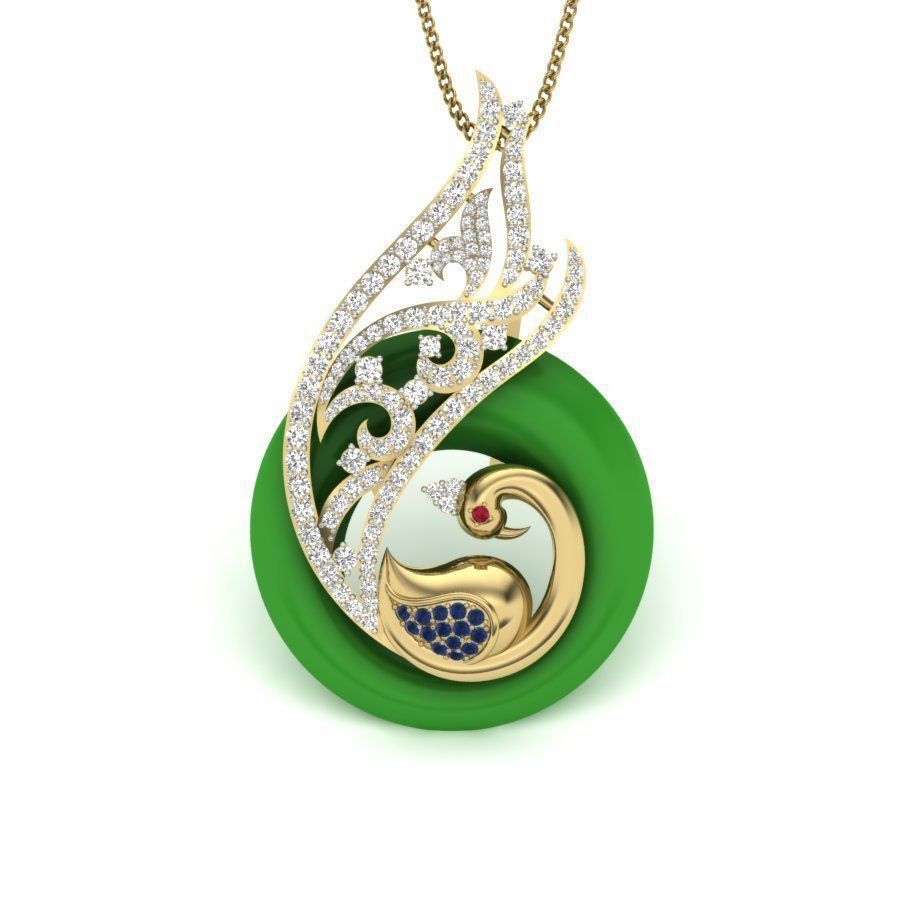 Diamond Cocktail Pendant renders 3dm details 3D print model_13