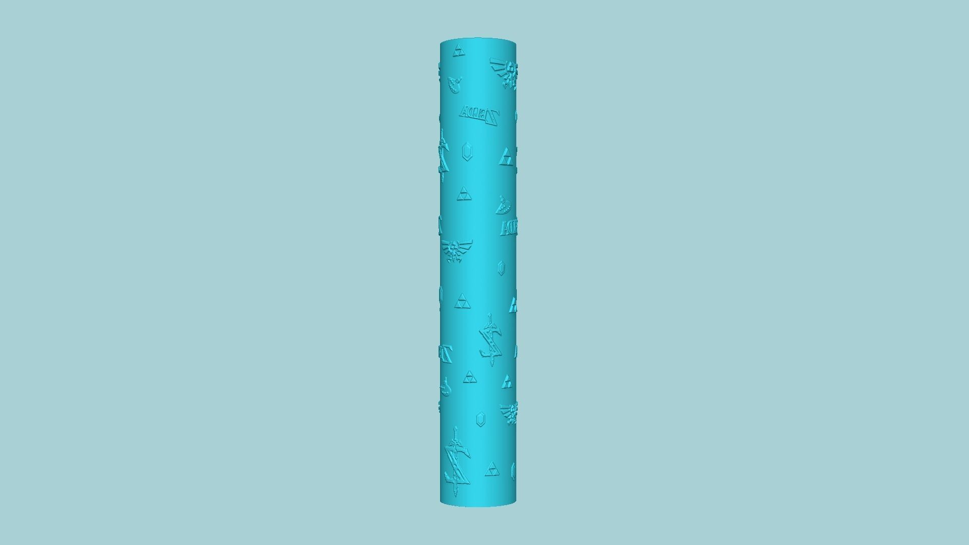 Texture Roll 58 Zelda Positive - Fondant Decoration Maker 3D print model_1