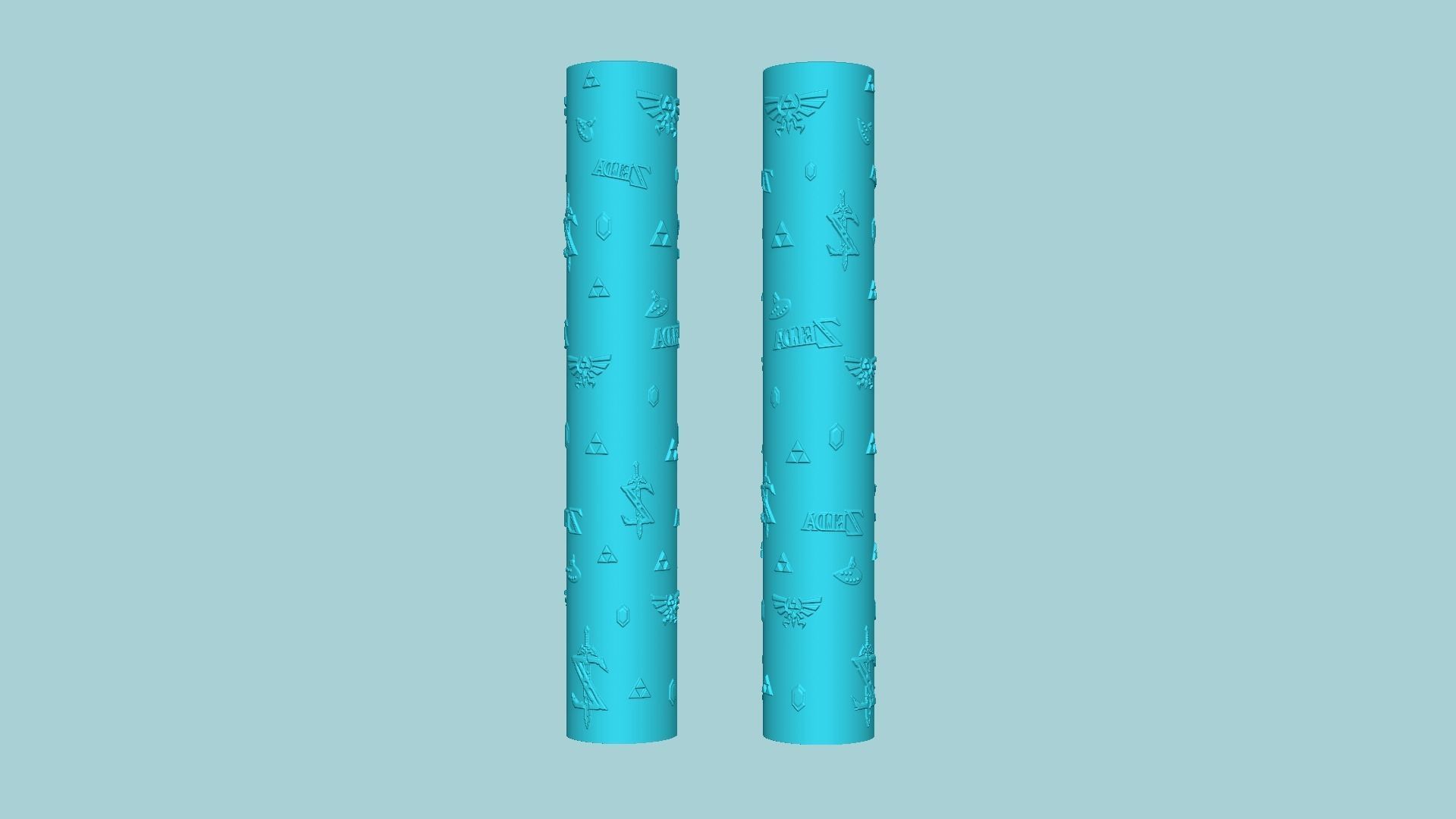 Texture Roll 58 Zelda Positive - Fondant Decoration Maker 3D print model_6