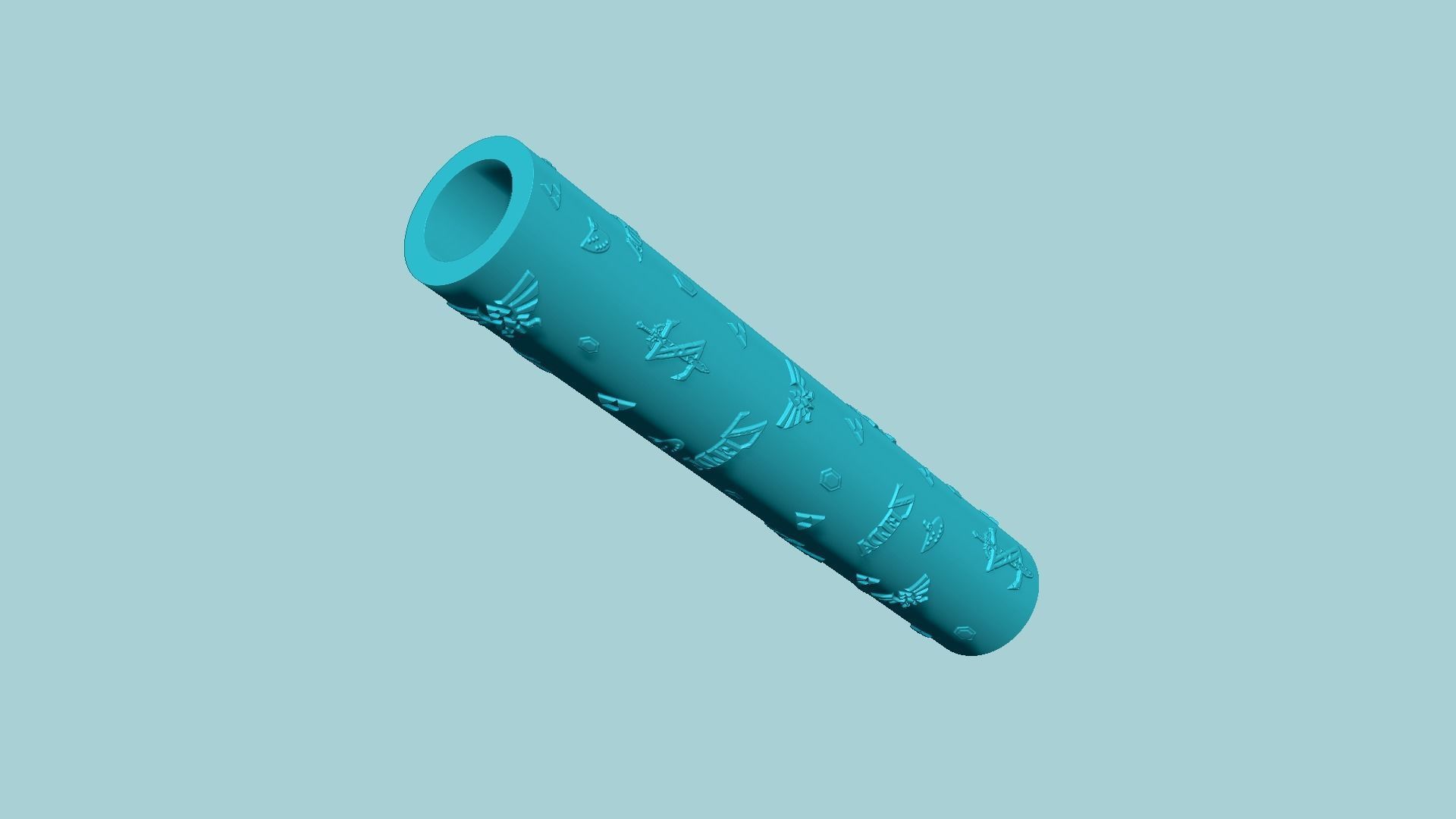 Texture Roll 58 Zelda Positive - Fondant Decoration Maker 3D print model_2