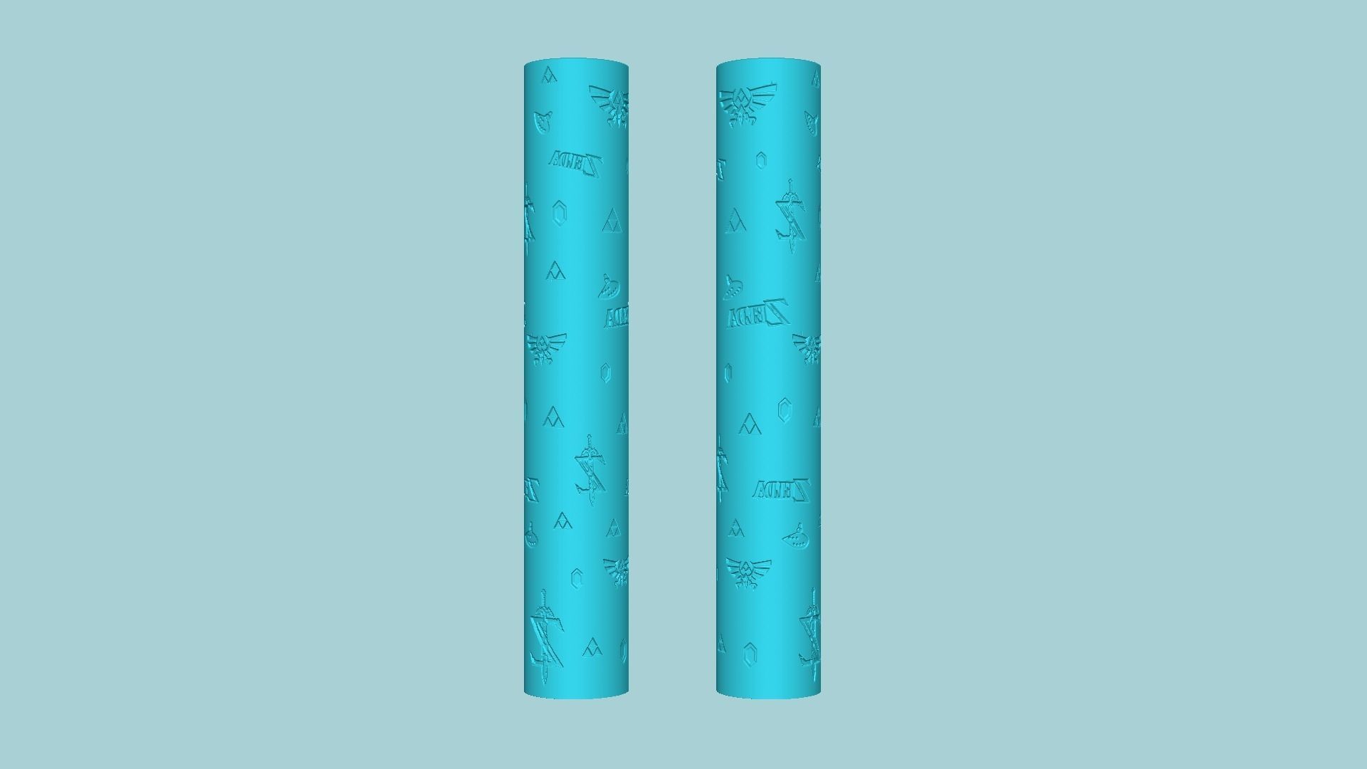 Texture Roll 59 - Zelda Negative - Fondant Decoration Maker 3D print model_6