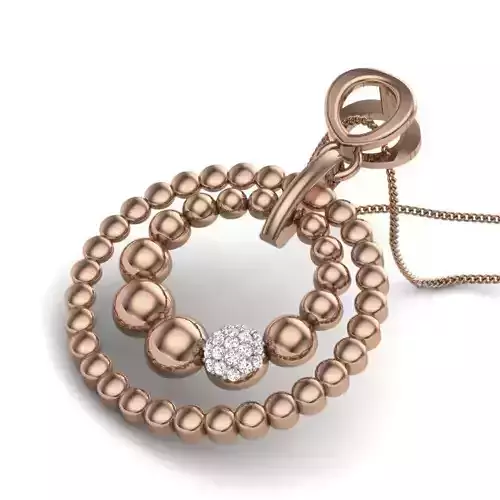 Balls Diamond Pendant renders 3dm details