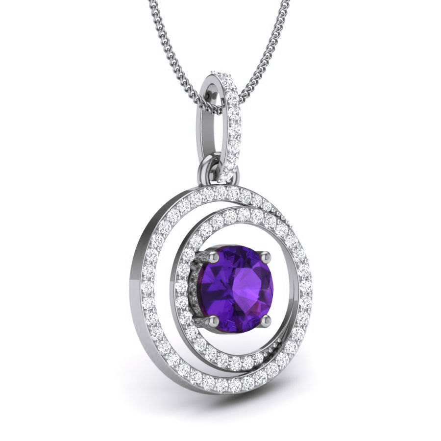 Diamond Pendant renders 3dm details 3D print model_5