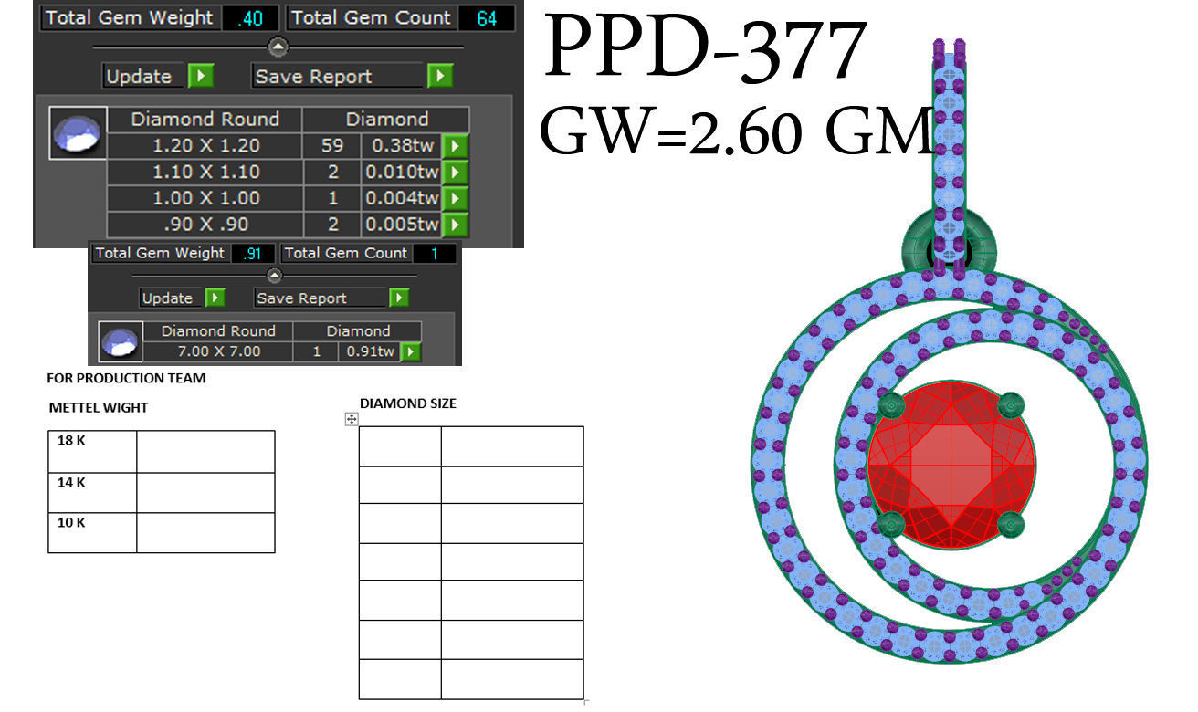 Diamond Pendant renders 3dm details 3D print model_16