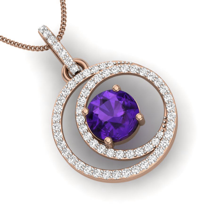 Diamond Pendant renders 3dm details 3D print model_9